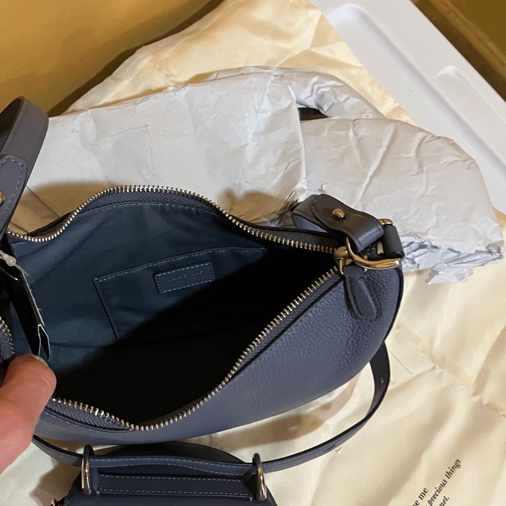 Kate Spade Duo MD Pebble Leather Shldr bag Cunder GRE - Picture 6 of 11